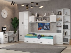 ВЕГА NEW Антресоль (Белый глянец/белый) в Ижевске - izhevsk.ok-mebel.com | фото 3