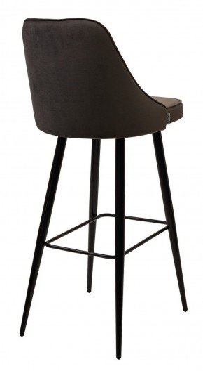 Барный стул NEPAL-BAR ГРАФИТ #14, велюр/ черный каркас (H=78cm) М-City в Ижевске - izhevsk.ok-mebel.com | фото 3