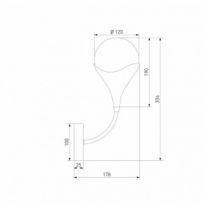 Бра Eurosvet Calyx 60168/1 латунь в Ижевске - izhevsk.ok-mebel.com | фото 3