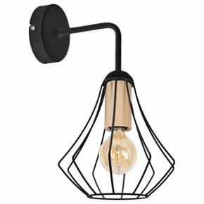 Бра Imex MD.9051 MD.9051-1-W-BK+WOOD в Ижевске - izhevsk.ok-mebel.com | фото