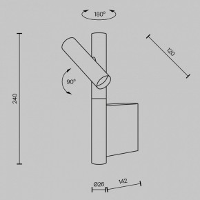 Бра Maytoni Utility MOD433WL-L3BS3K в Ижевске - izhevsk.ok-mebel.com | фото 4