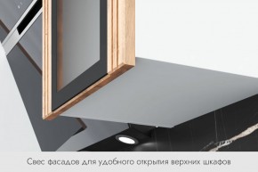 БЬЯНКА Кухонный гарнитур 1,6 белый/лиственница охотская/смоки софт в Ижевске - izhevsk.ok-mebel.com | фото 4