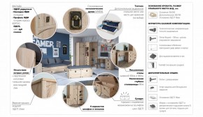 Детская Система Валенсия Комод 5ящ Дуб сонома в Ижевске - izhevsk.ok-mebel.com | фото 3