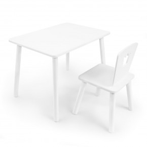 Детский комплект стол и стул «Корона» Rolti Baby (белый/белый, массив березы/мдф) в Ижевске - izhevsk.ok-mebel.com | фото 1