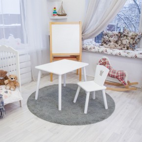 Детский комплект стол и стул «Корона» Rolti Baby (белый/белый, массив березы/мдф) в Ижевске - izhevsk.ok-mebel.com | фото 2