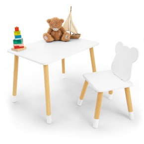 Детский комплект стол и стул «Мишка» Rolti Baby (белый/береза, массив березы/мдф) в Ижевске - izhevsk.ok-mebel.com | фото 2