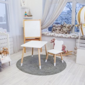 Детский комплект стол и стул «Мишка» Rolti Baby (белый/береза, массив березы/мдф) в Ижевске - izhevsk.ok-mebel.com | фото 3