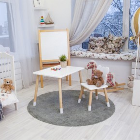 Детский комплект стол и стул «Мишка» Rolti Baby (белый/береза, массив березы/мдф) в Ижевске - izhevsk.ok-mebel.com | фото 6