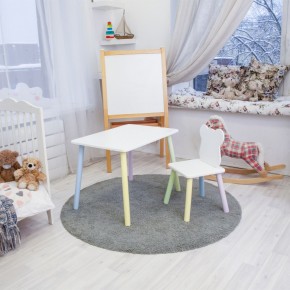 Детский комплект стол и стул «Мишка» Rolti Baby (белый/цветной, массив березы/мдф) в Ижевске - izhevsk.ok-mebel.com | фото 2