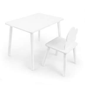 Детский комплект стол и стул «Облачко» Rolti Baby (белый/белый, массив березы/мдф) в Ижевске - izhevsk.ok-mebel.com | фото 1