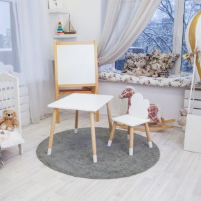 Детский комплект стол и стул «Облачко» Rolti Baby (белый/береза, массив березы/мдф) в Ижевске - izhevsk.ok-mebel.com | фото 4
