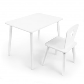 Детский комплект стол и стул «Звезда» Rolti Baby (белый/белый, массив березы/мдф) в Ижевске - izhevsk.ok-mebel.com | фото 1