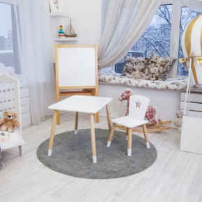 Детский комплект стол и стул «Звезда» Rolti Baby (белый/береза, массив березы/мдф) в Ижевске - izhevsk.ok-mebel.com | фото 3