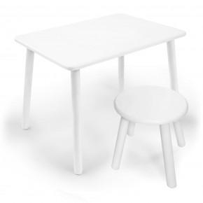 Детский комплект стол и табурет круглый Rolti Baby с накладкой Алфавит (белая столешница/белое сиденье/белые ножки) в Ижевске - izhevsk.ok-mebel.com | фото 3