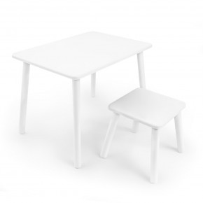 Детский комплект стол и табурет Rolti Baby (белая столешница/белое сиденье/белые ножки) в Ижевске - izhevsk.ok-mebel.com | фото