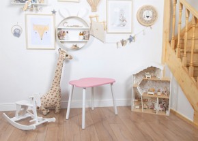 Детский стол Rolti Baby «Облачко»  (розовый/белый, массив березы/мдф) в Ижевске - izhevsk.ok-mebel.com | фото