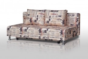 Диван-кровать Комфорт без подлокотников Принт "Gazeta" (2 подушки) в Ижевске - izhevsk.ok-mebel.com | фото