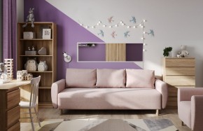 Диван-кровать Тулисия светло-розовый, ткань рогожка в Ижевске - izhevsk.ok-mebel.com | фото