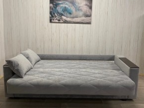 Диван Престиж-15 (НПБ+МДФ) велюр Sensey silver в Ижевске - izhevsk.ok-mebel.com | фото 3