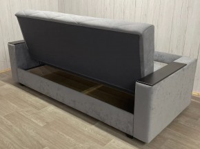 Диван Престиж-15 (НПБ+МДФ) велюр Sensey silver в Ижевске - izhevsk.ok-mebel.com | фото 4
