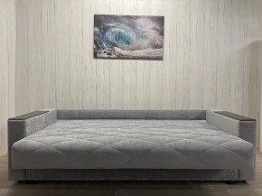 Диван Престиж-15 (НПБ+МДФ) велюр Sensey silver в Ижевске - izhevsk.ok-mebel.com | фото 5