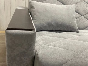 Диван Престиж-15 (НПБ+МДФ) велюр Sensey silver в Ижевске - izhevsk.ok-mebel.com | фото 6