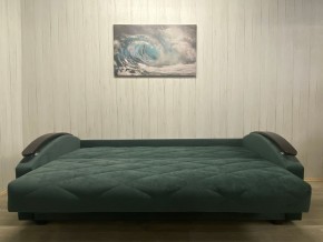 Диван Престиж-16 (НПБ+МДФ) велюр Sensey bottle green в Ижевске - izhevsk.ok-mebel.com | фото 3
