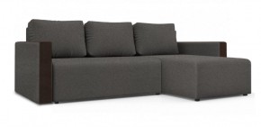 Диван угловой Алиса 3 Bahama STEEL - Teos Dark Brown в Ижевске - izhevsk.ok-mebel.com | фото