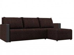 Диван угловой Алиса 3 Savana Chocolate - Teos Dark Brown в Ижевске - izhevsk.ok-mebel.com | фото