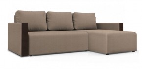 Диван угловой Алиса 3 Vital SAND - Teos Dark Brown в Ижевске - izhevsk.ok-mebel.com | фото