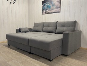 Диван угловой Комфорт-3 (НПБ+МДФ) велюр Galaxy Lite 26 в Ижевске - izhevsk.ok-mebel.com | фото 3