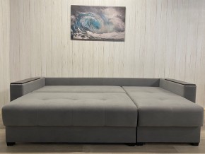 Диван угловой Комфорт-3 (НПБ+МДФ) велюр Galaxy Lite 26 в Ижевске - izhevsk.ok-mebel.com | фото 4