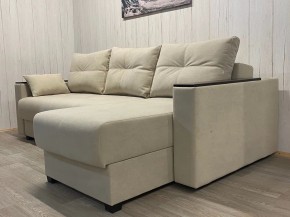 Диван угловой Комфорт-3 (НПБ+МДФ) велюр Luma 01 в Ижевске - izhevsk.ok-mebel.com | фото 2