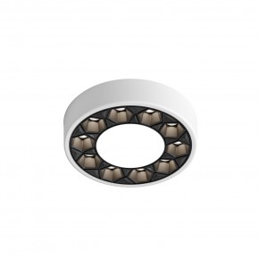 DK2440-WB Встраиваемый светильник DUAL 5+5 Вт, LED 4000K, IP 20, d90mm, белый/черный, алюминий/акрил в Ижевске - izhevsk.ok-mebel.com | фото 4
