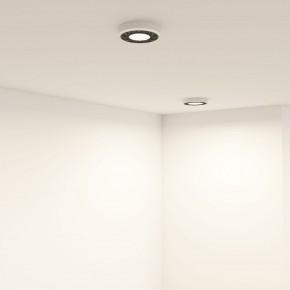 DK2440-WB Встраиваемый светильник DUAL 5+5 Вт, LED 4000K, IP 20, d90mm, белый/черный, алюминий/акрил в Ижевске - izhevsk.ok-mebel.com | фото 6