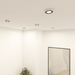 DK2441-WB Встраиваемый светильник DUAL 9+9 Вт, LED 4000K, IP 20, d120mm, белый/черный, алюминий/акрил в Ижевске - izhevsk.ok-mebel.com | фото 6