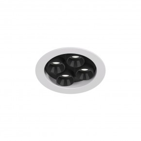 DK2510-WB Встраиваемый светильник SPACE со светодиодом d65 220V 8W 38° 4000К IP20 белый/черный алюминий в Ижевске - izhevsk.ok-mebel.com | фото 4