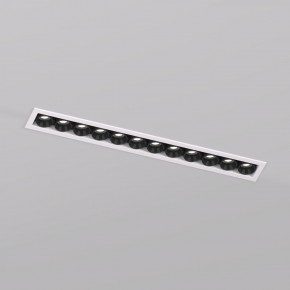 DK2515-WB Встраиваемый светильник SPACE со светодиодом L240mm 220V 20W 38° 4000К IP20 белый/черный алюминий в Ижевске - izhevsk.ok-mebel.com | фото