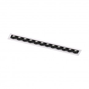 DK2515-WB Встраиваемый светильник SPACE со светодиодом L240mm 220V 20W 38° 4000К IP20 белый/черный алюминий в Ижевске - izhevsk.ok-mebel.com | фото 4
