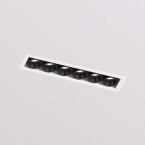 DK2531-WB Встраиваемый светильник SPACE со светодиодом под шпатлевку L126mm 220V 10W 38° 4000К IP20 белый/черный алюминий в Ижевске - izhevsk.ok-mebel.com | фото