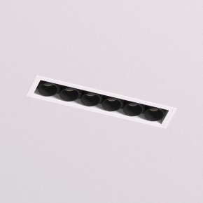DK2531-WB Встраиваемый светильник SPACE со светодиодом под шпатлевку L126mm 220V 10W 38° 4000К IP20 белый/черный алюминий в Ижевске - izhevsk.ok-mebel.com | фото 2