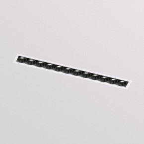 DK2532-WB Встраиваемый светильник SPACE со светодиодом под шпатлевку L240mm 220V 20W 38° 4000К IP20 белый/черный алюминий в Ижевске - izhevsk.ok-mebel.com | фото