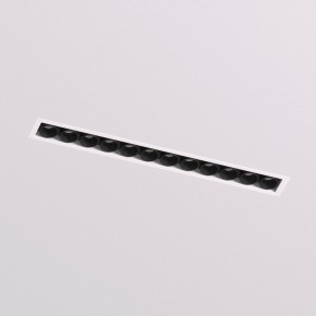 DK2532-WB Встраиваемый светильник SPACE со светодиодом под шпатлевку L240mm 220V 20W 38° 4000К IP20 белый/черный алюминий в Ижевске - izhevsk.ok-mebel.com | фото 2