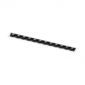 DK2532-WB Встраиваемый светильник SPACE со светодиодом под шпатлевку L240mm 220V 20W 38° 4000К IP20 белый/черный алюминий в Ижевске - izhevsk.ok-mebel.com | фото 5
