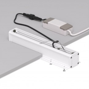 DK2532-WB Встраиваемый светильник SPACE со светодиодом под шпатлевку L240mm 220V 20W 38° 4000К IP20 белый/черный алюминий в Ижевске - izhevsk.ok-mebel.com | фото 6