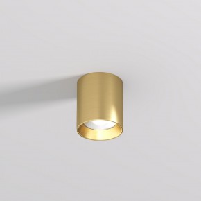 DK2610-SB Накладной светильник SHINE TUBE со светодиодом, D70*H80, IP20, 3000К, 10W, RA?90, сатинированная латунь, алюминий в Ижевске - izhevsk.ok-mebel.com | фото