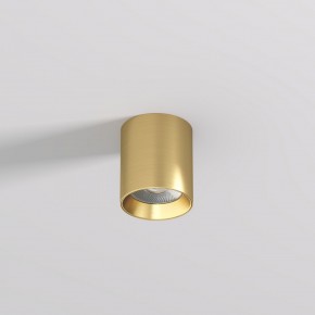DK2610-SB Накладной светильник SHINE TUBE со светодиодом, D70*H80, IP20, 3000К, 10W, RA?90, сатинированная латунь, алюминий в Ижевске - izhevsk.ok-mebel.com | фото 2