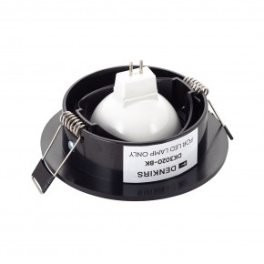 DK3020-BK Встраиваемый светильник, IP 20, 10 Вт, GU5.3, LED, черный, пластик в Ижевске - izhevsk.ok-mebel.com | фото 3