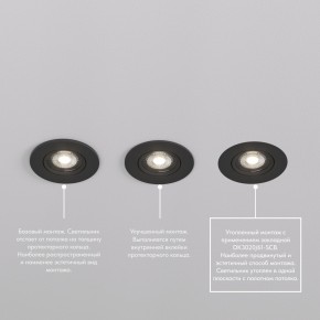 DK3020-BK Встраиваемый светильник, IP 20, 10 Вт, GU5.3, LED, черный, пластик в Ижевске - izhevsk.ok-mebel.com | фото 5