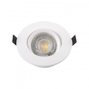 DK3020-WH Встраиваемый светильник, IP 20, 10 Вт, GU5.3, LED, белый, пластик в Ижевске - izhevsk.ok-mebel.com | фото 2